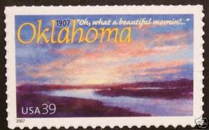 4121 Oklahoma Statehood US Single Mint/nh (Free Shipping)