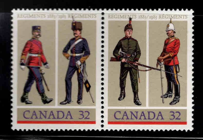 Canada Scott 1007-1008 MNH** 1983 Military Uniform pair