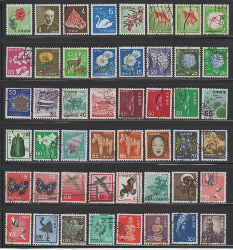 Japan ~ Lot of 88 Different ~ Mixed Lot ~ cv 17.60