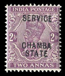 Indian States - Chamba #O24 (SG O44) Cat£15, 1913 2a violet, hinged
