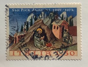 Italy 1972 Scott 1075 used - 50 L, 900th Death Anniversary of St Peter Damian