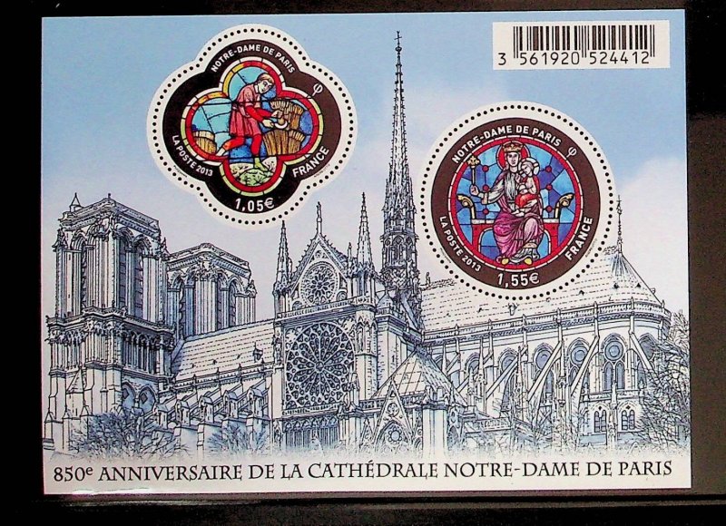 FRANCE Sc 4330 NH SOUVENIR SHEET OF 2013 - NOTRE DAME - (WS25)