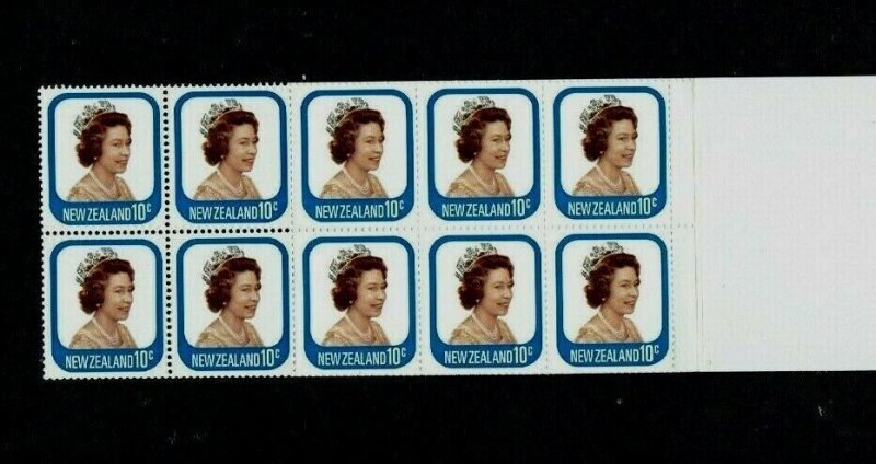 New Zealand: 1978 10c Queen definitive, $1 Booklet,  SB31