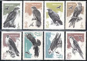 Russia 3124-31 - Mint-H - Birds of Prey (1965) (cv $7.35)