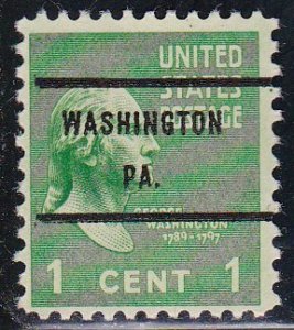 Precancel - Washington, PA PSS 804-71 - Bureau Issue