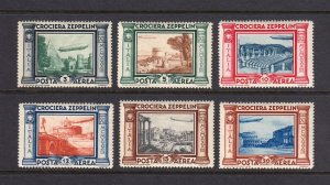 ITALY: Scott #C42-C47 ZEPPELINS Set Mint OG LH