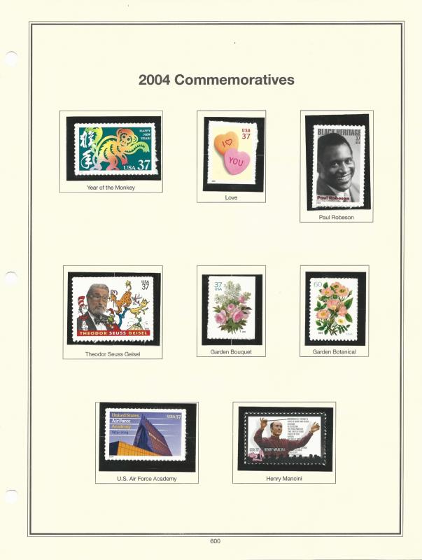 US Commemoratives 2004