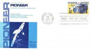 US FIRST DAY COVER UNMANNED SPACE EXPLORATION PIONEER 10 SPACECRAFT 1975