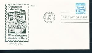 US Sc# 2005 FDC Consumer Education Tag Artmaster