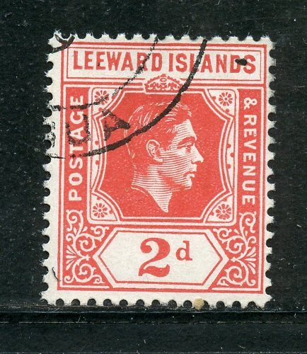 Leeward Islands # 123, Used. CV $ 1.25