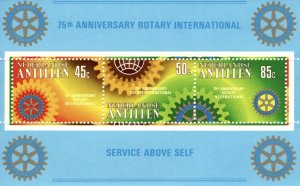 Netherlands Antilles 1980 75th Anniv. Rotary Internat., Miniature Sheet [Mint]