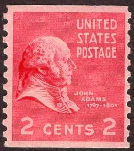 United States 841 - Mint-NH - 2c John Adams (Coil) (1939) (cv $0.40)