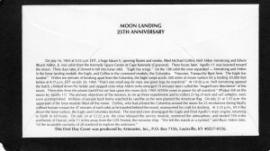2841a First Moon Landing, FDC Artmaster