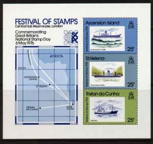 Tristan Da Cunha 208a MNH Ships, Map