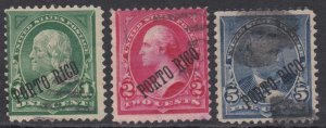 US Puerto Rico 1899-1900 Used Selection x3