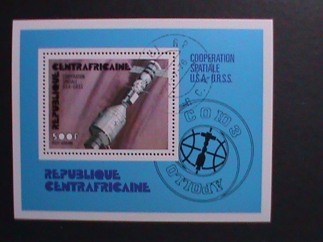 ​CENTRAL AFRICA-1976 CO- OPERATION USA & USSR CTO S/S-WITH FIRST DAY CANCEL