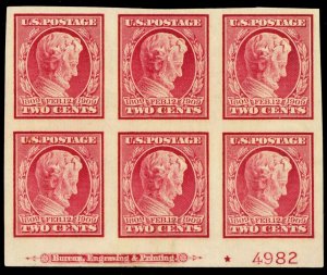 368, Mint NH 2¢ Nice Plate Block of Six Stamps CV $390.00 - Stuart Katz