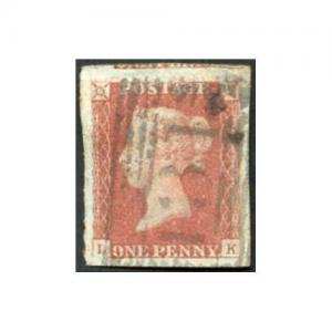 1841 Penny Red (LK) Four MASSIVE Margins