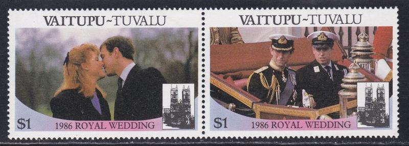 Tuvalu - Vaitupu # 66, Royal Wedding of 1986, NH