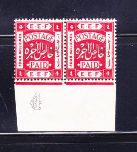 Palestine NSL Pair MH Overprints (G)