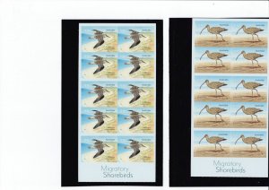 Australia: 2021  Migratory Shorebirds,  3 Stamp booklets, SB749/51, MNH