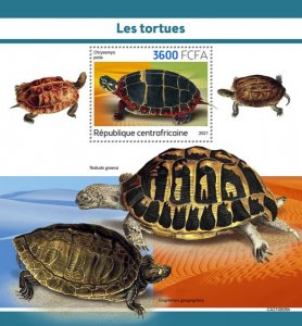 C A R - 2021 - Tortoises/Turtles - Perf Souv Sheet - Mint Never Hinged