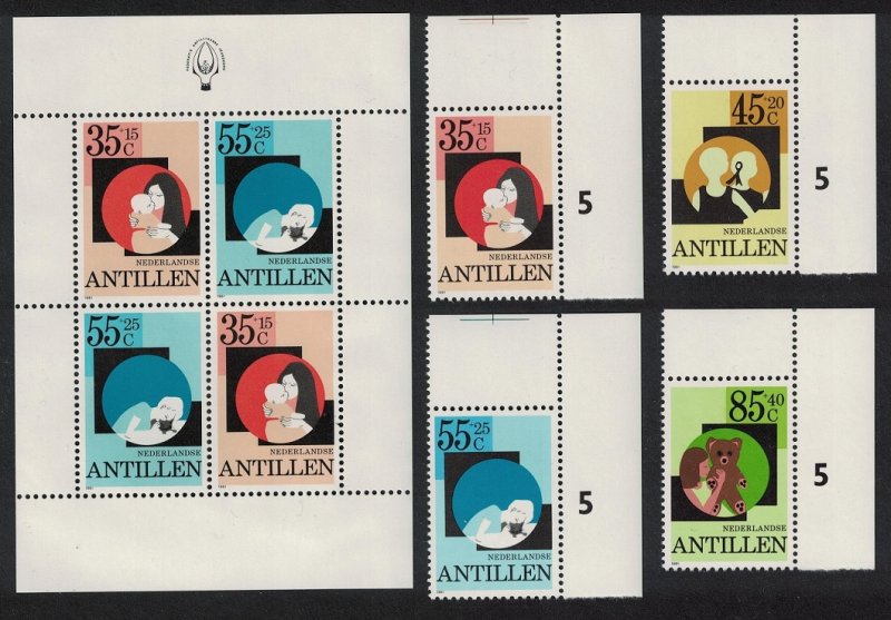 Neth. Antilles Child Welfare 4v+MS 1981 MNH SG#761-MS765