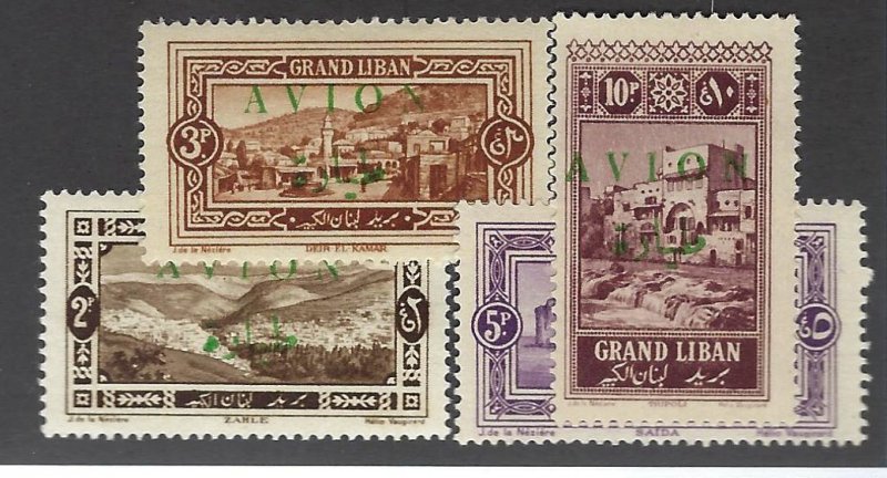 Lebanon Great Liban SC C9-C12 Mint F-VF SCV$18.00...Take a Look!