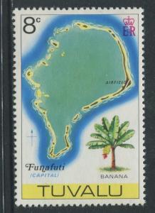 Tuvalu - Scott 28 - Pictorial Definitives -1976 - MVLH - Single 8c Stamp