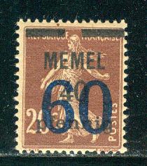 Memel - Scott # 46, mint nh