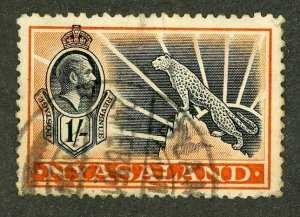 5867 BCX Nyasaland 1934 Scott# 46 used (offers welcome)