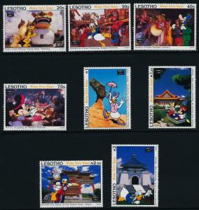 Lesotho 979-86 MNH Disney Characters in Taipei, Festivals