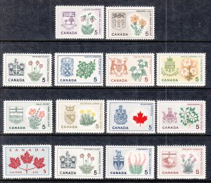 Canada 417-423A Flowers MNH VF