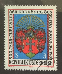 Austria 1983 Scott 1239 used - 3s,  Foundation of Göttweig Abbey,  900th  Anniv