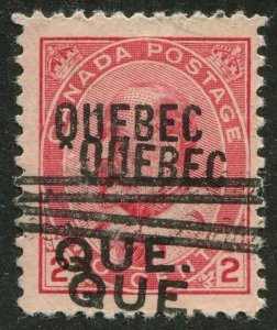 Canada Precancel QUEBEC 1-90-D