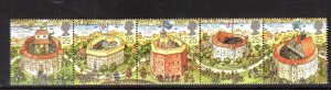 GREAT BRITAIN #1624A 1995 OPENING OF THE NEW GLOBE THEATER MINT VF NH O.G S/5