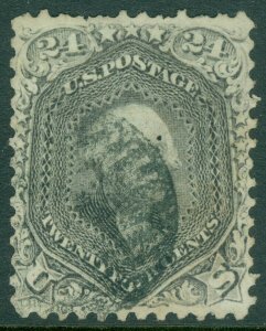 EDW1949SELL : USA 1862 Sc #78 Very Fine Used. Light cancel. Perf faults Cat $400