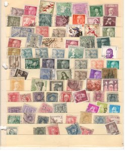 SPAIN COLLECTION ON STOCK SHEET, MINT/USED