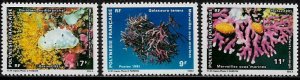 French Polynesia #557-9 MNH Set - Marine Life