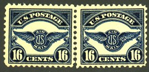 U.S. #C5 MINT PAIR OG NH PERF SEPERATIONS