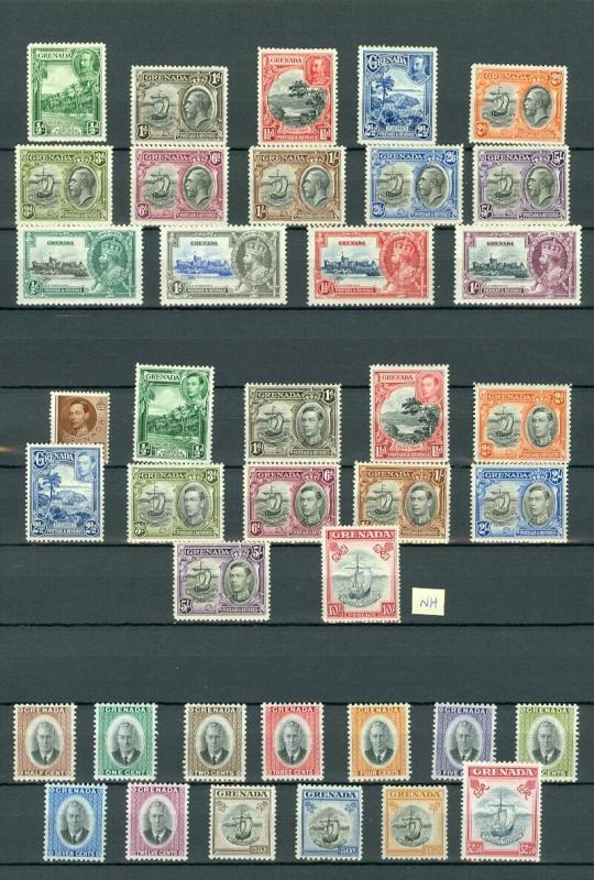 GRENADA : Beautiful collection all Mint OG & VF. Some NH included. SG Cat £235