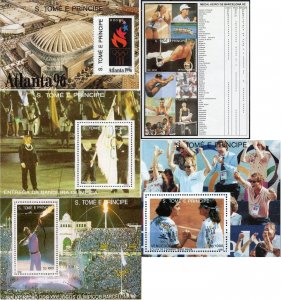 Sao Tome and Principe 1992 MNH Stamps Souvenir Sheet Sc 1094 Sport Olympic Games