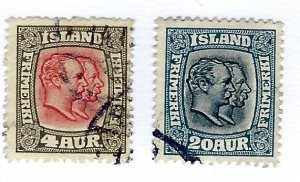 Iceland SC#101 & 107 Used F-VF SCV$36.50...Bid to Win!