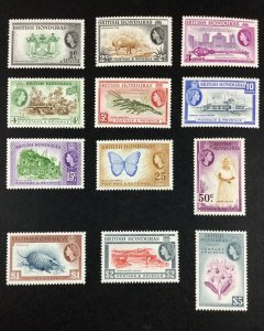 MOMEN: BRITISH HONDURAS SG #179-190 1953 MINT OG NH £100+ LOT #68013