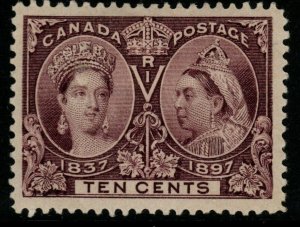 CANADA SG131 1897 10c PURPLE MTD MINT