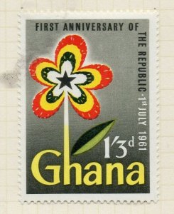 Ghana 1961 Early Issue Fine Mint Hinged 1S.3d. NW-167803