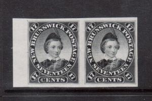 New Brunswick #11P XF Plate Proof Pair On India Paper