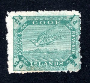 Cook Islands, Scott 27,  F/VF, Unused, Original Gum, CV $10.00   ...... 1500016