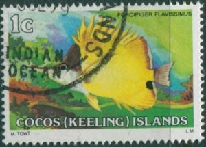 Cocos Islands 1979 SG34 1c Forceps Fish FU