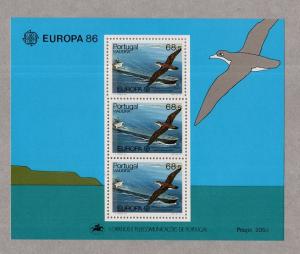 Portugal Madeira   #110a   MNH  1986  Europa  sheet  birds   great shearwater